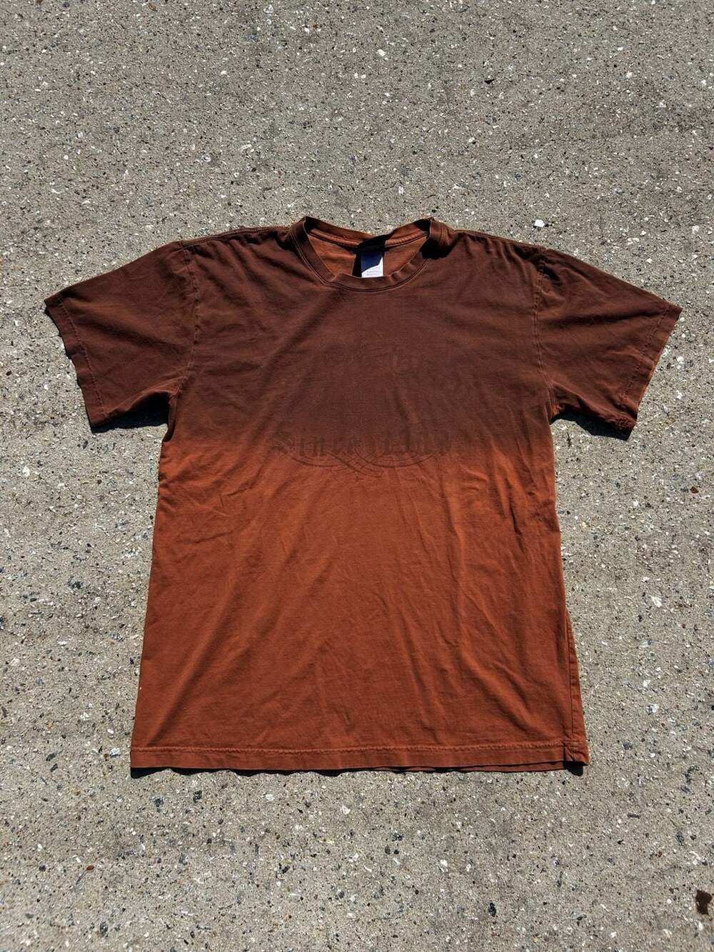 Harley-Davidson Ombre Gradient Graphic T-Shirt Brown Size Large
